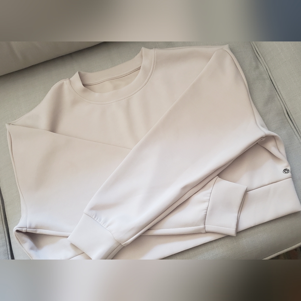 BuffBunny New Recycled Crew Pullover In Eggshell XL